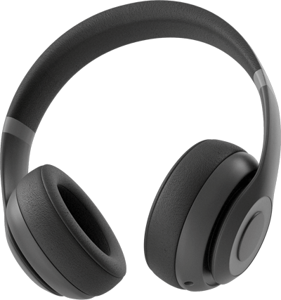 Sleek Black Headphones